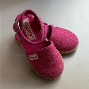 Cienta Glitter Fuchsia Mary Jane Kids Shoes